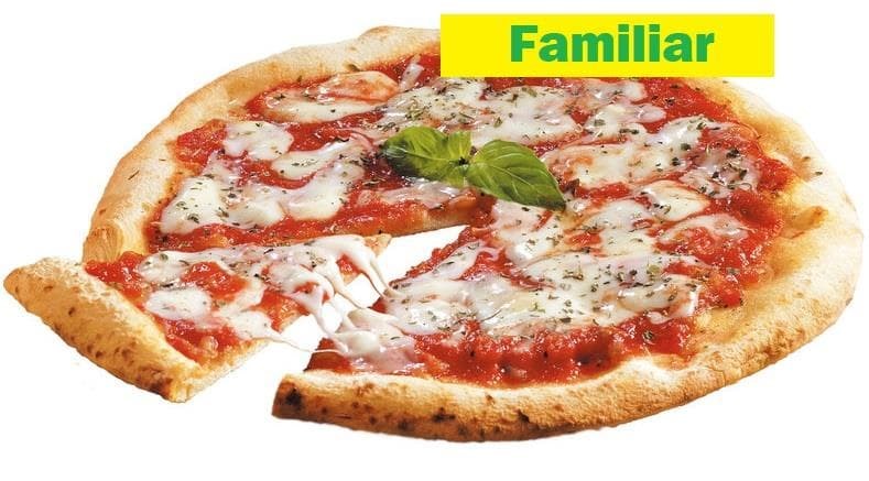 Pizza familiar con 5 ingredientes - Imagen 1