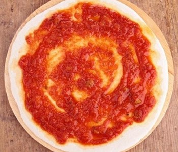 Pizza solo salsa de tomate - Imagen 1